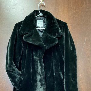 Avec Les Filles Faux Fur Coat M Black